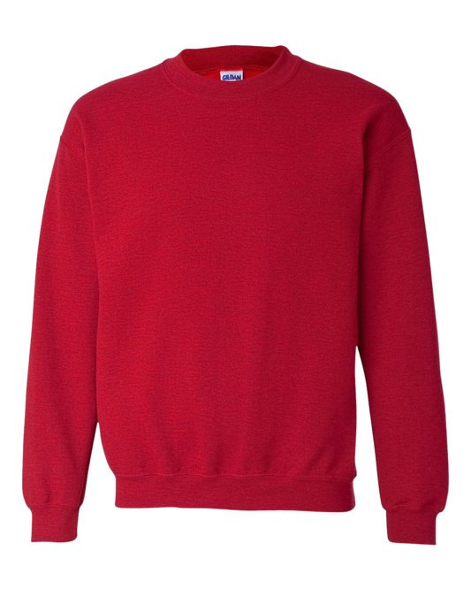 Antique Cherry Gildan HB Crewneck 18000