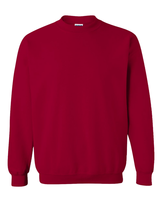 Cardinal Red Gildan HB Crewneck 18000