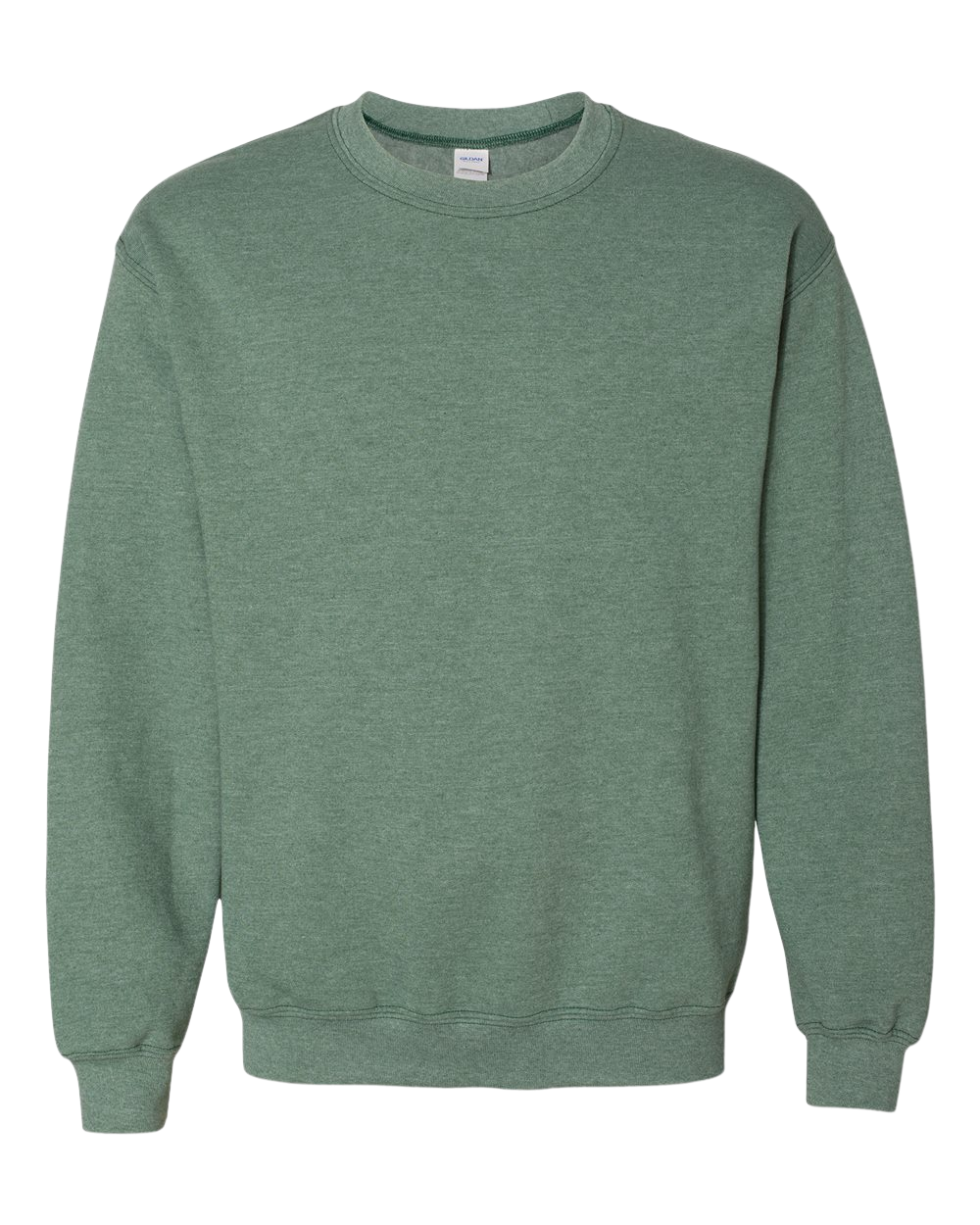 Htr Dark Green Gildan HB Crewneck 18000