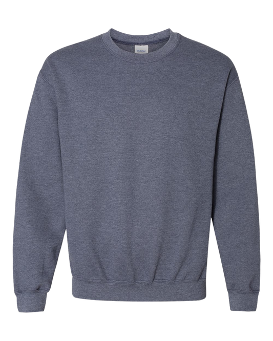 Htr Dark Navy Gildan HB Crewneck 18000