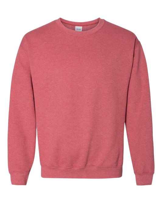 Htr Scarlet Red Gildan HB Crewneck 18000