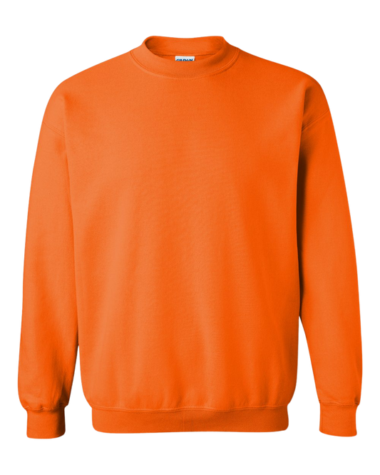 Safety Orange Gildan HB Crewneck 18000
